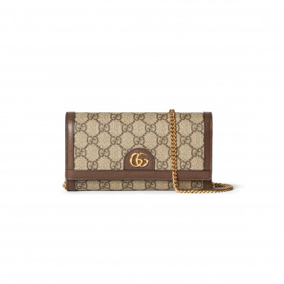 GUCCI OPHIDIA WALLET ON CHAIN 772309 (19*10*3.5cm)